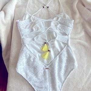 Brand New Victoria secret white bathing suit